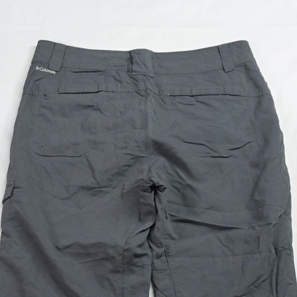 Columbia 8 Gray Ripstop Outdoor Hiking Cargo Camping Capri Pants - Picture 6 of 7